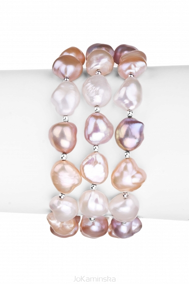 Multicolour Baroque Pearl Bracelet