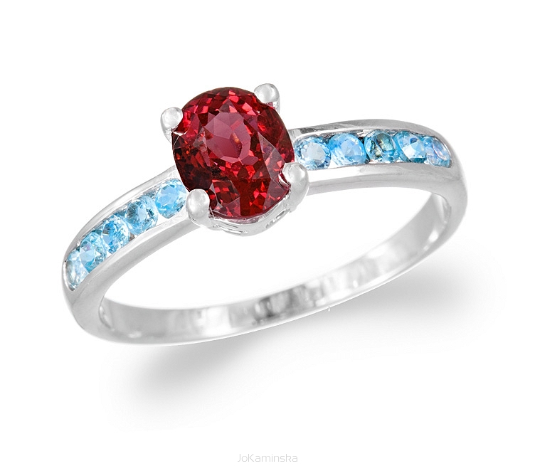 Garnet and topaz ring discount
