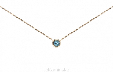 Confetti Gold Aquamarine Necklace