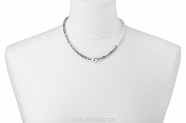 Simplicity Labradorite and Pearl Necklace