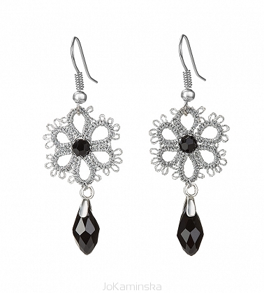 Romanov  Silver Flower Earrings 