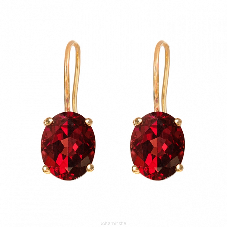 Simplicity Garnet Earrings